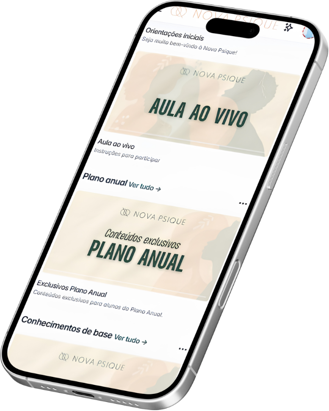Plataforma Nova Psique no celular
